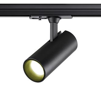 Светильник трековый однофазный трехжильный светодиодный 10,5*8,1*5 см, LED 15W*3000 К, Novotech Port Selene, черный, 359153