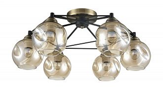 Потолочная люстра  61*25 см, 6*E27 черный Vele Luce Furia VL1882L06