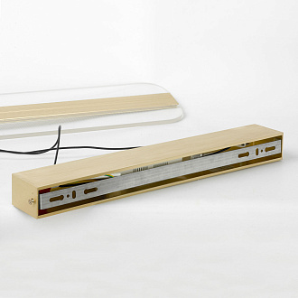 Линейно-подвесной светильник 116*35 см, 1*led*38W 3000K Lussole Wakulla LSP-7224 матовое золото