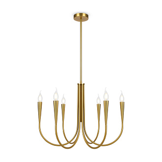 Светильник 63 см, Freya Branches FR5253PL-06BS, латунь