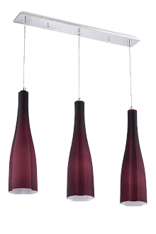 Люстра L580 x W80 x H1150, мм, 3*40W (120W), PURPLE(Фиолетовый) Sfera Sveta 5065/3 PURPLE
