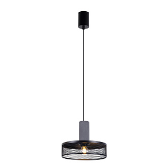 Подвесной светильник 25*178 см, 60W, Favourite cementita 4273-2P серый цемент, матовый черный