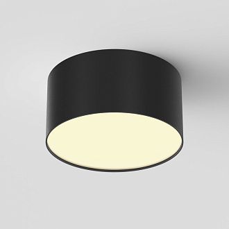 Накладной светильник 12*12*6 см,  LED, 12W, 3000К, Maytoni Technical Zon C032CL-12W2.7K-RD-B черный