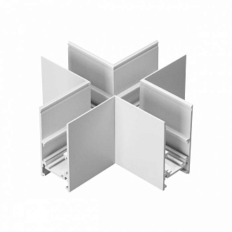 Соединитель для низковольтного шинопровода "X-образный" Novotech Flum (Shino) 135171, белый
