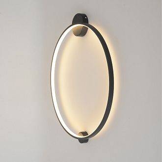 Настенный светильник 60 см, 26W, 3000-6000K, Crystal Lux REAL AP26W LED BLACK, черный