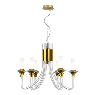 Люстра подвесная 65*49/150 см, 6*E14 ST LUCE Vetrano SL1241.203.06 золотистый