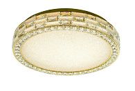 Люстра Ø600 x H130, мм, 160W 3000-6000K, GOLD+CLEAR (Золото + Прозрачный Хрусталь) NewRgy 6065E/160W GOLD+CLEAR