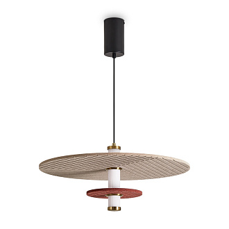 Подвесной светильник 49 см, 10W, 3000K, Freya Acoustic FR5494PL-L9TR, черный