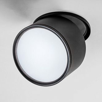 Спот *10*-6,4 см, *LED*12W, 3000/4000/6000K, Lightstar Acuto 215857, черный, вр 8,8 см
