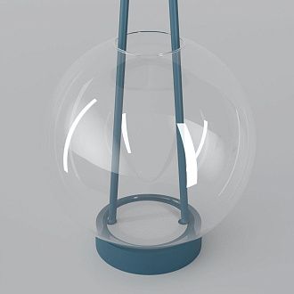 Настольный светильник 20*20*32 см, LED*6W, 3000K, Eurosvet Frasco 80507/1, синий, a069348
