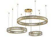 Подвесной светильник ** см, Led лента*LED*152W, 3200/6000K, Dio D`arte Caneva Caneva L 1.5.80+60+40.100 G, золотой