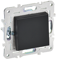 SKANDY Выключ. 1-кл. 10А SK-V01Bl черн. IEK, SK-V10-0-10-K02