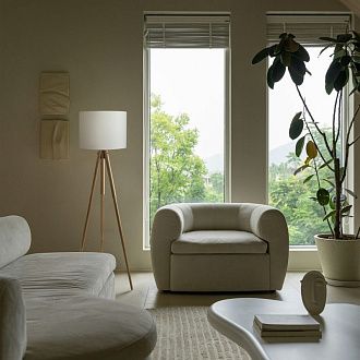 Торшер 46,5*46,5*145 см, 1*E27*40W, Freya Tree FR5495FL-01W, белый