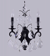 Бра 30*21 см, Crystal Lux MAGNIFICO AP2 BLACK/TRANSPARENT Черный