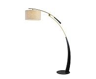 Торшер 178 см, Kink Light 07054-F,19-20, черный-бронза