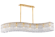 Люстра L1220 x W280 x H650, мм, 8*40W (320W), GOLD+CLEAR (Золото + Прозрачный Хрусталь) NewRgy 3101E/8A GOLD+CLEAR