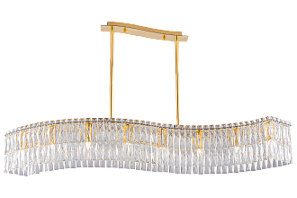 Люстра L1220 x W280 x H650, мм, 8*40W (320W), GOLD+CLEAR (Золото + Прозрачный Хрусталь) NewRgy 3101E/8A GOLD+CLEAR