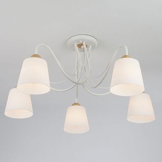 ÐÐ¾ÑÐ¾Ð»Ð¾ÑÐ½Ð°Ñ Ð»ÑÑÑÑÐ° ÑÐ¾ ÑÑÐµÐºÐ»ÑÐ½Ð½ÑÐ¼Ð¸ Ð¿Ð»Ð°ÑÐ¾Ð½Ð°Ð¼Ð¸ Eurosvet 70062/5 Ð±ÐµÐ»ÑÐ¹, Ð´Ð¸Ð°Ð¼ÐµÑÑ 67 ÑÐ¼, 00000081856