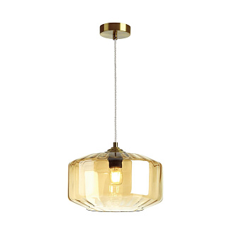 Подвес Odeon Light BINGA 4747/1 диаметр 30 см, Янтарный прозрачный