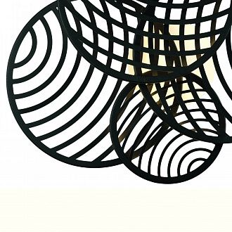 Бра 69,5*63,5*17 см, LED *  60W, 3000К Mantra Colladge 7230, черный