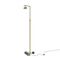 Торшер 30*24*215 см, LED*13W, 3000K, Maytoni Pikant MOD372FL-L10BS3K, латунный