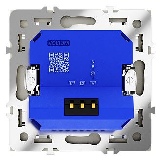 Светорегулятор встраиваемый Voltum S70 поворотно-нажимной 600 Вт, сталь пластик Soft touch VLS070305