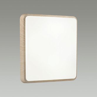 Cветильник 48*6 см, LED 72W, 3000-4200-6300 К, IP43, белый/бежевый под дерево, пластик Sonex Merto, 7608/EL