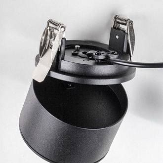 Спот *8*-4,8 см, *LED*9W, 3000/4000/6000K, Lightstar Acuto 215807, черный, вр 7,2 см