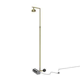 Торшер 30*24*215 см, LED*13W, 3000K, Maytoni Pikant MOD372FL-L10BS3K, латунный