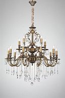 Люстра *84*150 см, 15*E14*60W, Lucia Tucci Barletta BARLETTA 1730.15 antique, бронзовый