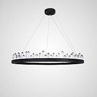 Подвесная люстра QUARTZ D40 40*40*15 см, 1*LED*15W, 3000, 4000, 5000K, ImperiumLoft QUARTZ, Чёрный