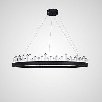 Подвесная люстра QUARTZ D40 40*40*15 см, 1*LED*15W, 3000, 4000, 5000K, ImperiumLoft QUARTZ, Чёрный