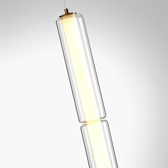 Подвесной светильник 68*8*150 см, 1 LED*19W, 3000 К, Odeon Light Fau, античная бронза 6688/19L