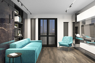 Светильник на шине 41 см, 18W, 3000-6000К Denkirs DK8004-BK черный