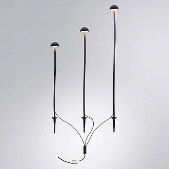 Грунтовый светильник 10,5W, 3000K, Arte Lamp MOTUS A1081PA-3BK, черный