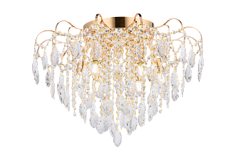 Люстра 600*420, 12*E27, 40W NewRgy Хрусталь (Эконом) 2048/6+6 FG, Золото