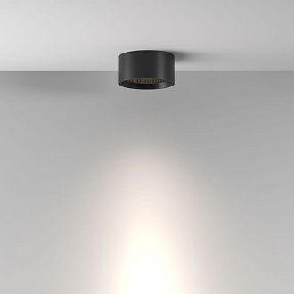 Накладной светильник 8 см, 7W, 4000K, Maytoni Glare C122CL-L7-4K-B, черный