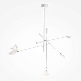 Люстра на штанге 122,5*23*100,3 см, LED, 15W, 3000К, Maytoni FAD MOD070CL-L15W3K1 белый
