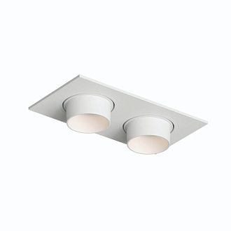 Светильник встраиваемый 17,3*9,3*5,1 см, вр 16*8 см, 2*GU5.3*15W, Denkirs Rond DK3122-WH, белый