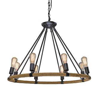 Люстра 83 см Loft It  Rope Filament 1861/8 состаренный коричневый