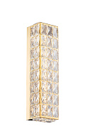 Бра 430*110, LED, 15W 4000K NewRgy Cristallo W2798E/15W GOLD+CLEAR, Золото+прозрачный
