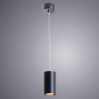 Подвесной светильник Arte Lamp Canopus A1516SP-1BK черный, диаметр 5.6 см