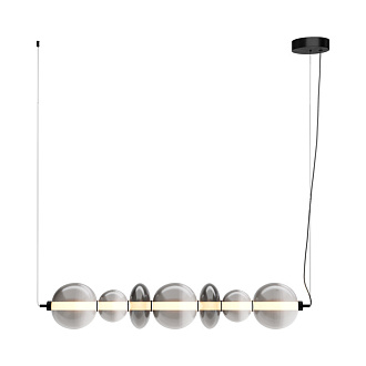Подвесной светильник 117,5*20*325 см, LED, 40W, 3000К, Maytoni Futuro MOD307PL-L40B3K черный