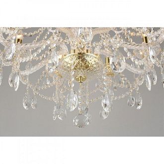 Подвесная люстра 63*80-120 см, 8*E14, 40W, Aployt Koletta APL.755.13.08, золотой