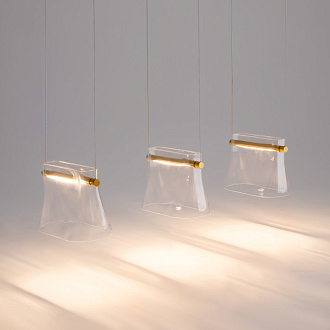 Подвесной светильник 23*81*320,5 см, LED 20W 3000K Maytoni Modern Cabaret MOD170PL-L24BS3K латунь