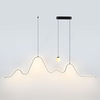 Подвесной светильник 150**200- см, 2*LED*37W, 3000K, Odeon Light Moonlight 7181/37L, черный