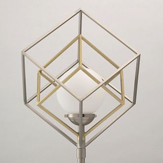 Настольная лампа De Markt Призма 1 726030401 матовый никель