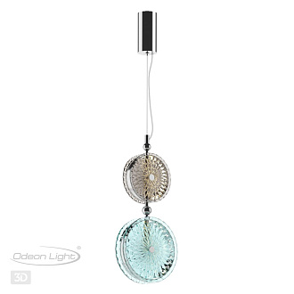 Светодиодный светильник 20 см, 13W, 4000K, Odeon Light CARAMELLA 5416/13LD, хром