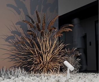Ландшафтный светильник  2,6*0*8*7,3 см, LED 2W, 3000К, Белый Maytoni Bern O050FL-L2W3K