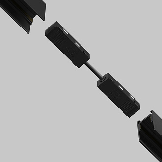 Подвод питания 15,2*1,7*1,9 см, Maytoni Technical Accessories for tracks Exility TRA034CPC-42B-5-1 черный